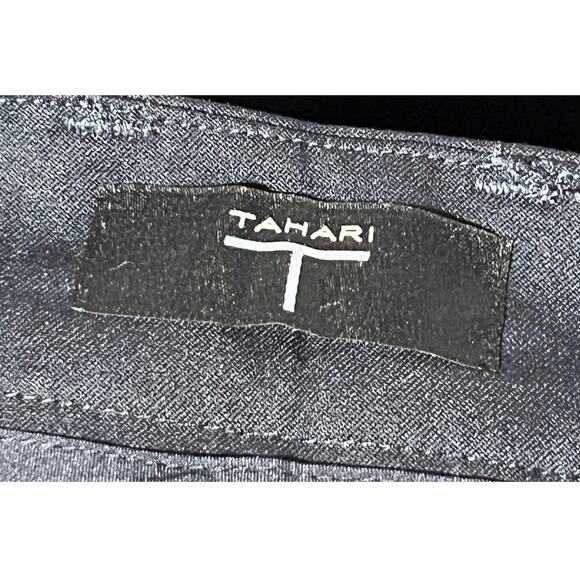TAHARI WOMENS SIZE 2 PANTS ANKLE SLIM STRAIGHT-LEG NAVY CAREER WORK DRESS NEW - Picture 5 of 14